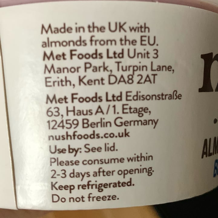 photo of Nush Almond Milk Yog Blueberry shared by @vegpledge on  14 Feb 2022 - review