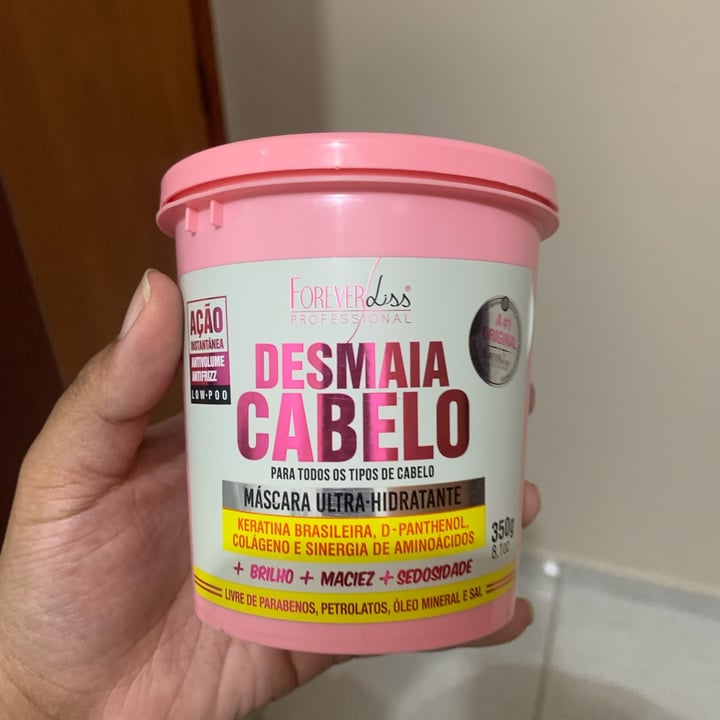 review photo of Forever liss Máscara Desmaia Cabelo shared by @cinthi4 on 10 May 2022 - review