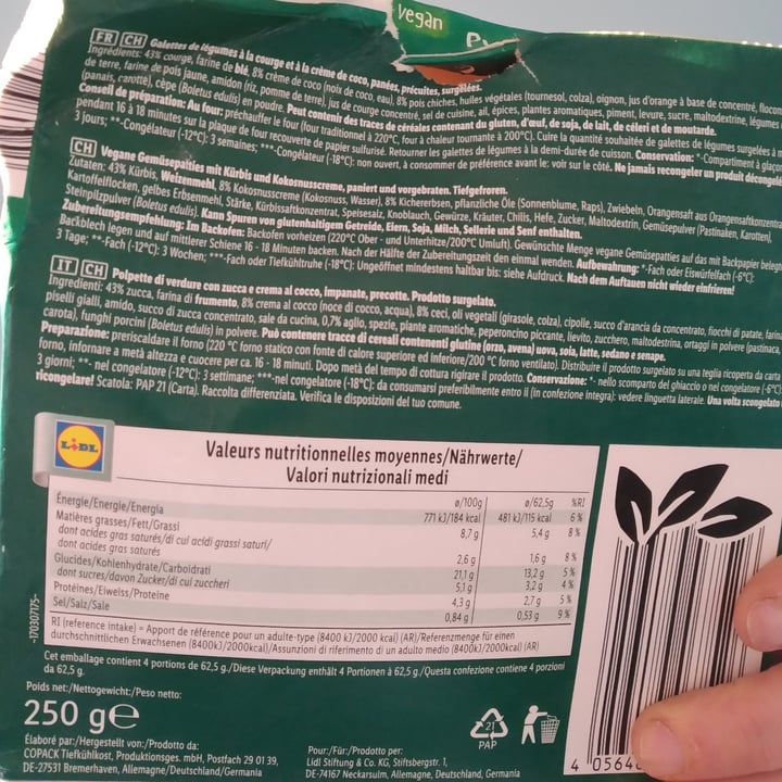 review photo of Vemondo Pumpkin patties vegan shared by @suze7 on 07 Apr 2022 - review