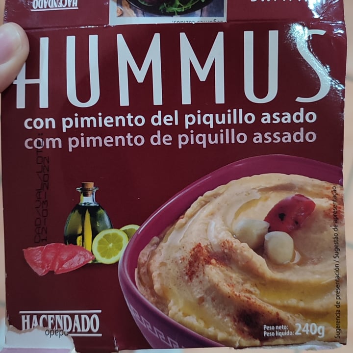 review photo of Hacendado Hummus con Pimiento del Piquillo Asado shared by @mimisparkly on 08 Mar 2022 - review