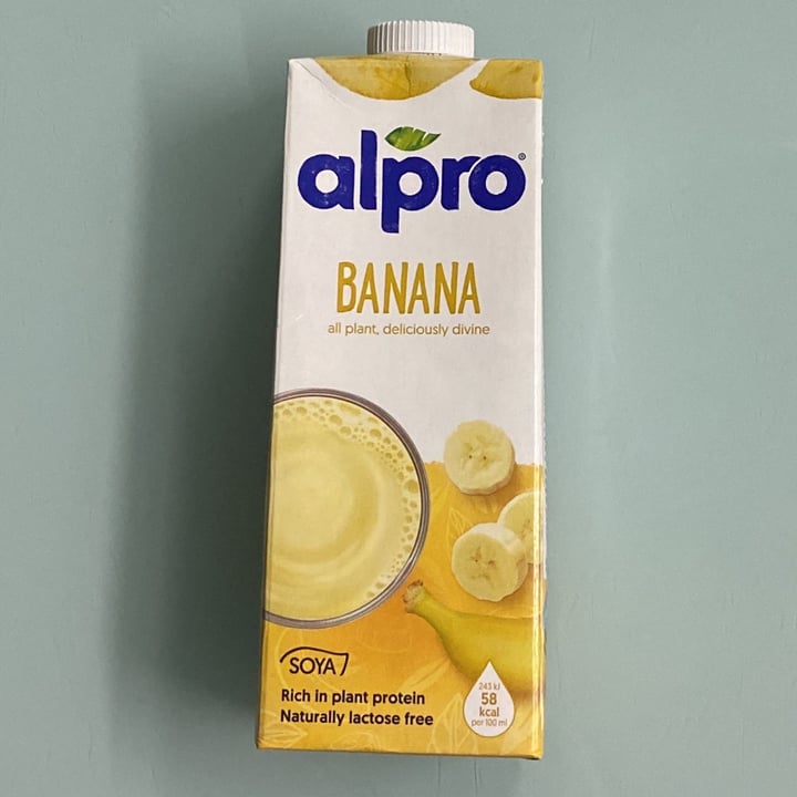 photo of Alpro Banana Milk shake shared by @veganyvona on  06 May 2022 - review