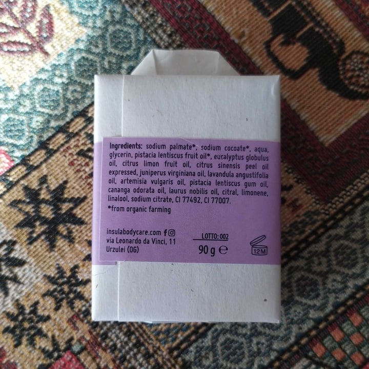 photo of Insula natural body care Kessa Bar Soap shared by @giuliabe on  08 Apr 2022 - review