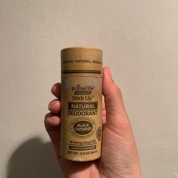 review photo of Primal Life Organics Stick Up Natural Deodorant, White Lavender shared by @malpal on 04 May 2022 - review