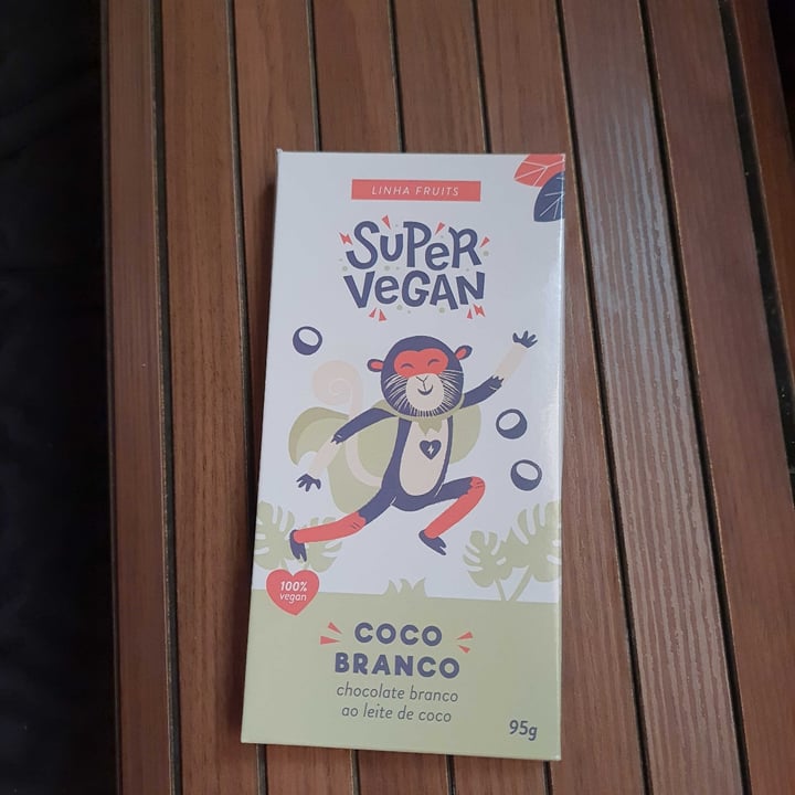 photo of Super Vegan Barra de Chocolate - Coco Branco 95g shared by @renataaraujo on  18 Oct 2022 - review