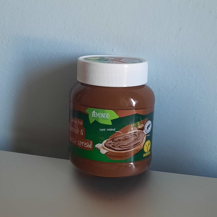 photo of Vemondo  Lactose Free Hazelnut & Cocoa Spread shared by @francesveg on  14 Aug 2022 - review