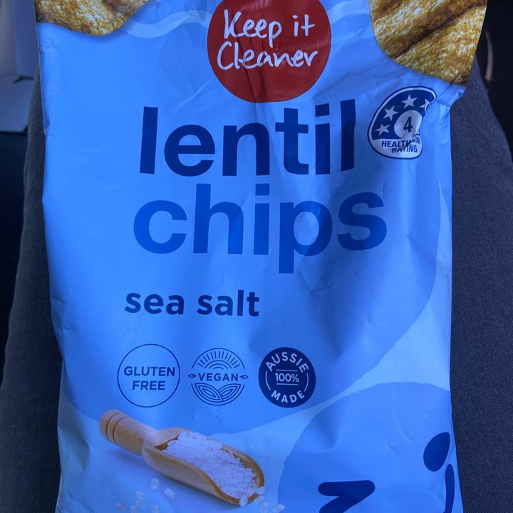 photo of Keep It Cleaner lentil chips sea salt shared by @bushpig on  11 Dec 2022 - review
