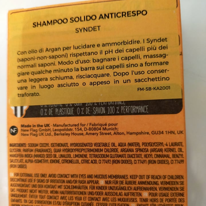 photo of Foamie  Shampoo Solido Capelli Secchi shared by @acquario on  18 Aug 2022 - review