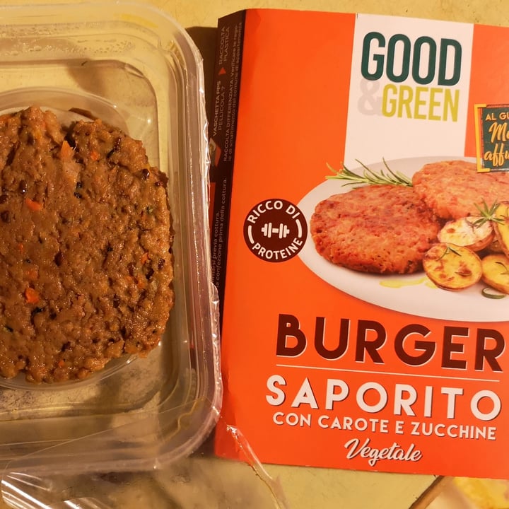 photo of Good & Green Burger saporito con carote e zucchine shared by @rachele82 on  14 Oct 2021 - review