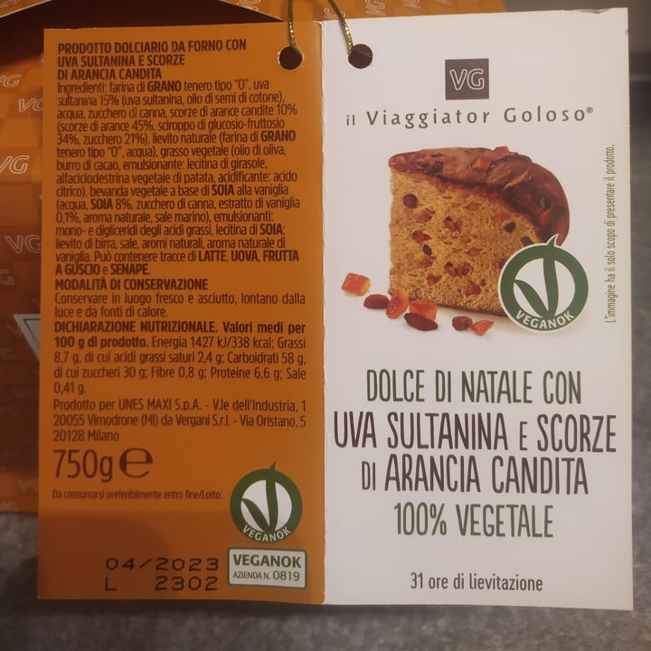 review photo of Il Viaggiator Goloso Dolce di Natale con uva sultanina e arancia candita shared by @monica260317 on 25 Nov 2022 - review