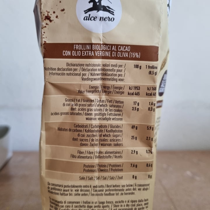 photo of Alce Nero Biscotti cacao shared by @angelicamarchetti on  30 Sep 2022 - review