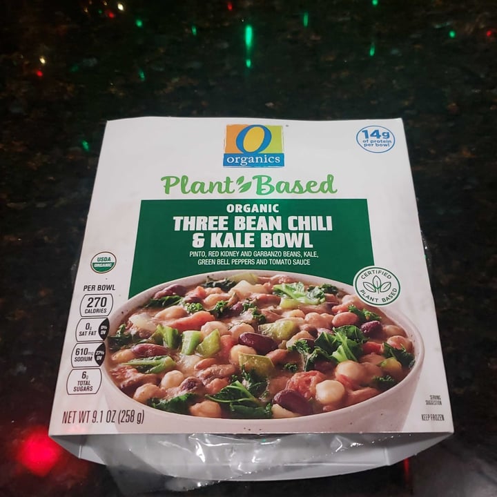 photo of O Organics Three Bean Chili & Kale Bowl shared by @thefunnybunny on  19 Dec 2020 - review