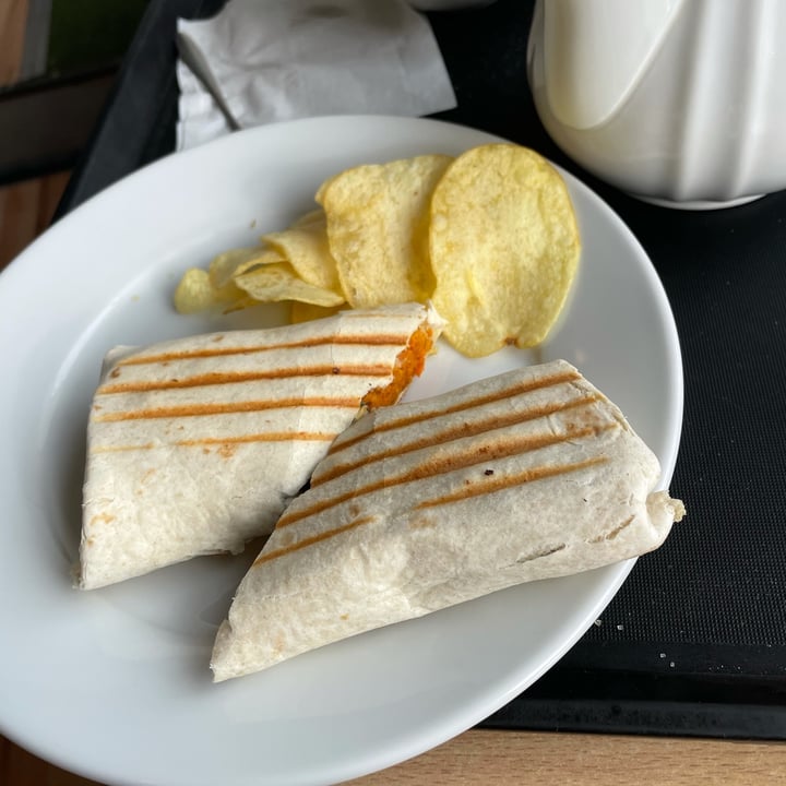 review photo of CatPawCino Cat Cafe Newcastle Sweet Potato & Hummus Wrap shared by @chloe1919 on 12 Nov 2021 - review