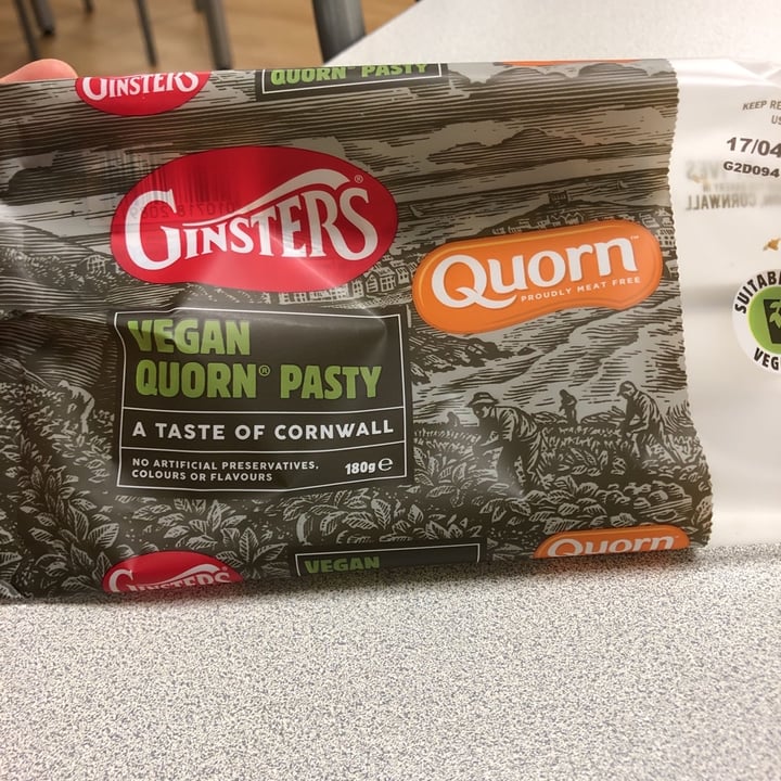 photo of Ginsters Vegan Quorn Pasty shared by @immissnothing on  08 Apr 2020 - review