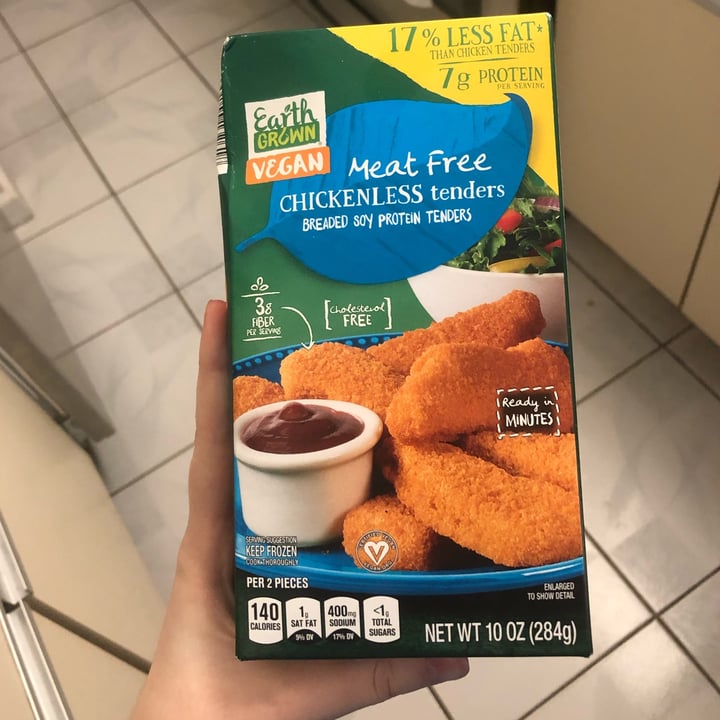 photo of Earth Grown Meat Free Chickenless Tenders shared by @nftptldbyf on  13 Dec 2021 - review