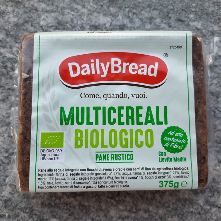 photo of DailyBread Pane rustico Multicereali Biologico shared by @arianna98 on  13 Aug 2022 - review