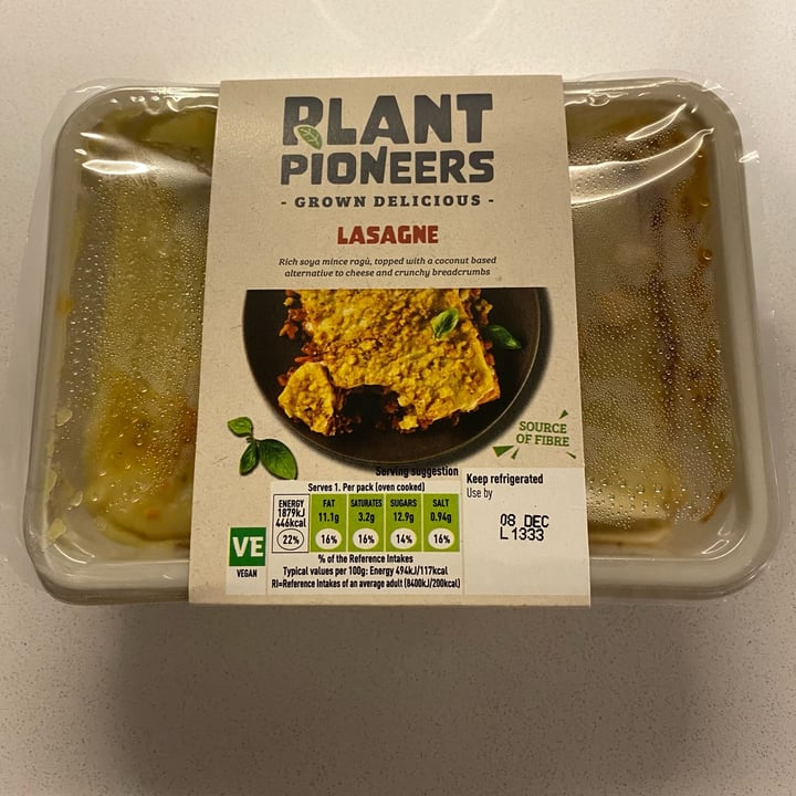 photo of Plant Pioneers Lasagna shared by @marshallmarzia on  07 Dec 2021 - review