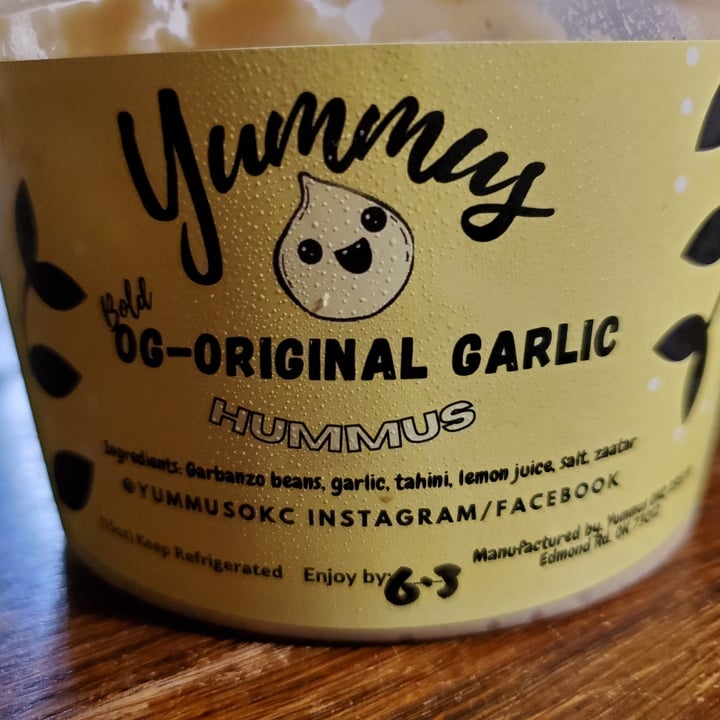 photo of Yummus OKC OG - Original Garlic flavor Hummus shared by @tcscn on  29 May 2022 - review