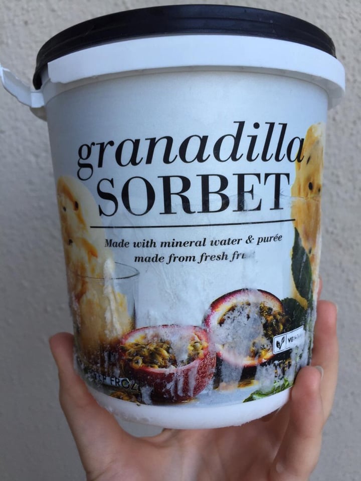 photo of Woolworths Food Granadilla Sorbet shared by @nickyvou on  24 Mar 2020 - review