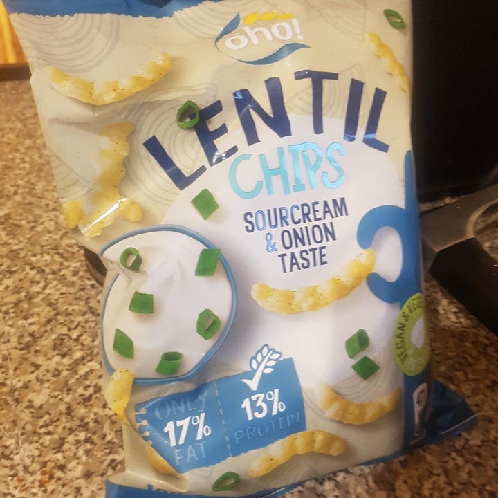 photo of Oho! Lentil Chips Sourcream & Onion Taste  shared by @sdmcphee on  04 Dec 2021 - review