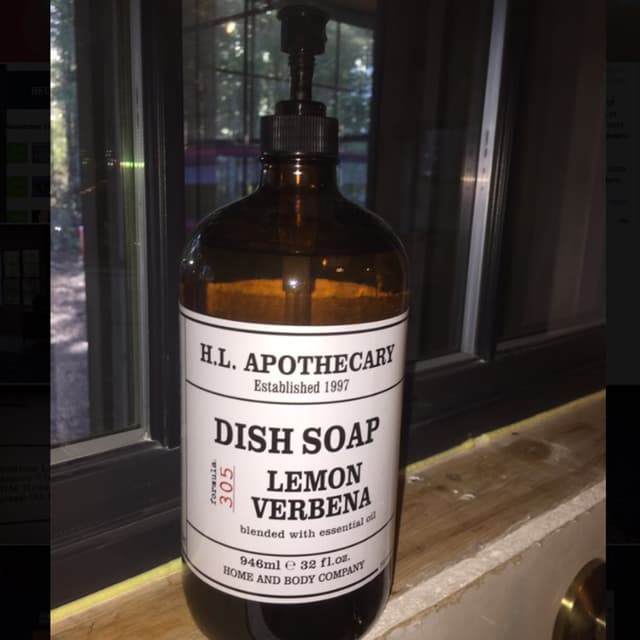Dish Soap lemon verbena from Apothecary Vegan Product
