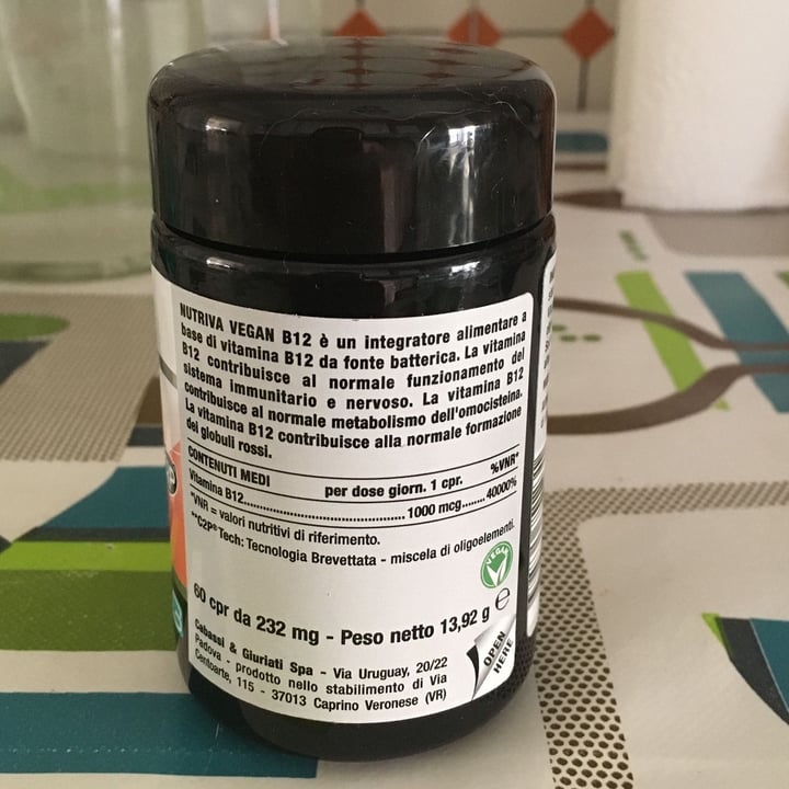 photo of Nutriva  Vegan B12 1000mcg shared by @annamarias on  29 Mar 2022 - review