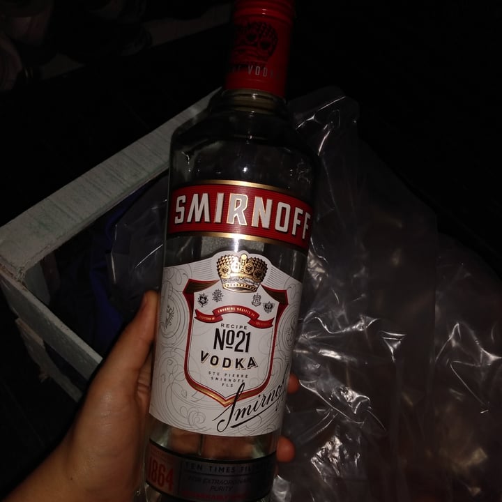 photo of Smirnoff Vodka shared by @aveganstilllearning on  06 Nov 2020 - review