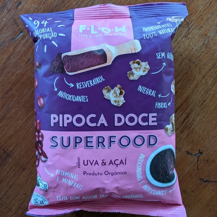 photo of Flow Foods Pipoca Doce Uva & Açaí shared by @maynutriveg on  08 Mar 2022 - review