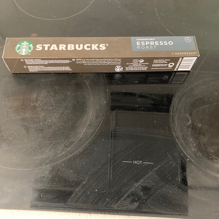 photo of Starbucks espresso Roast Espresso Roast shared by @pushpavegan on  06 Jun 2021 - review