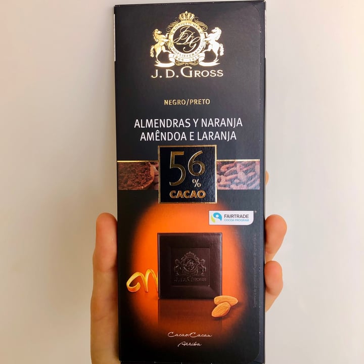 photo of J. D. Gross Almond & Orange 56% cacao shared by @pbsofia on  07 Mar 2021 - review