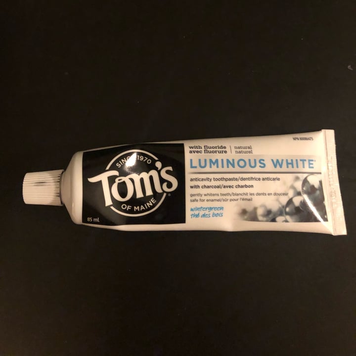 photo of Tom's of Maine Luminous White Charcoal Toothpaste shared by @ajani on  11 Jan 2022 - review