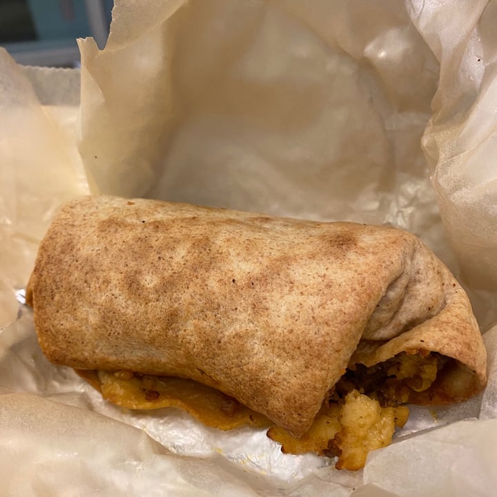 photo of Gregorys Coffee Vegan burrito shared by @janetisvegan on  08 Jul 2021 - review