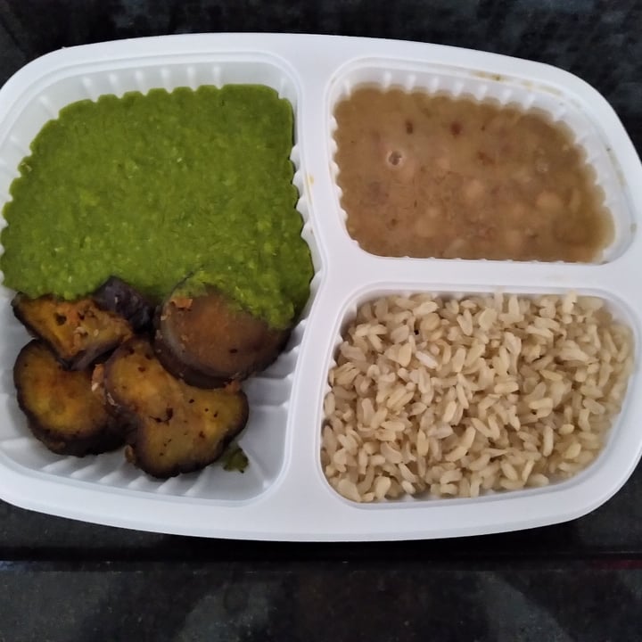 review photo of LeVeg berinjela à milanesa com creme de ervilhas shared by @denisegarcia on 07 Jun 2022 - review