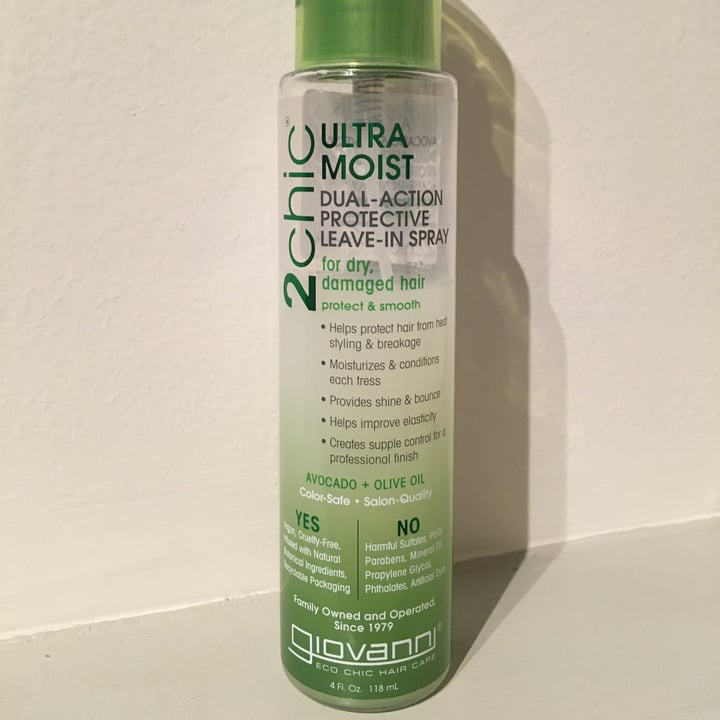 photo of Giovanni Cosmetics 2chic Ultra Moist Leave In Spray shared by @greeneyedgirl on  23 May 2020 - review