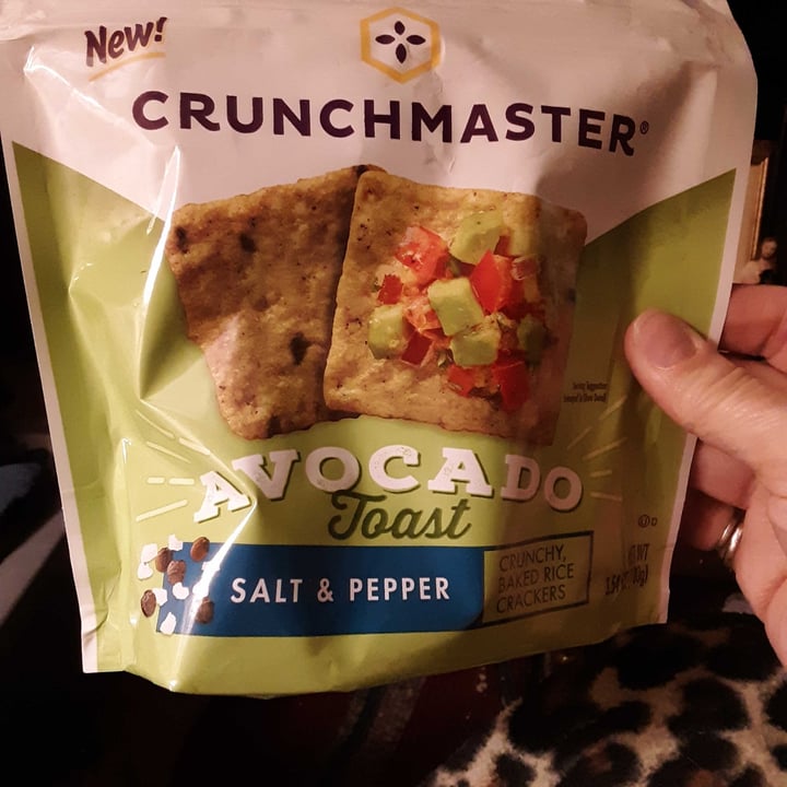 review photo of Crunchmaster Crunchmaster Avocado Toast Baked Rice Crackers shared by @orthovegancat on 01 May 2022 - review