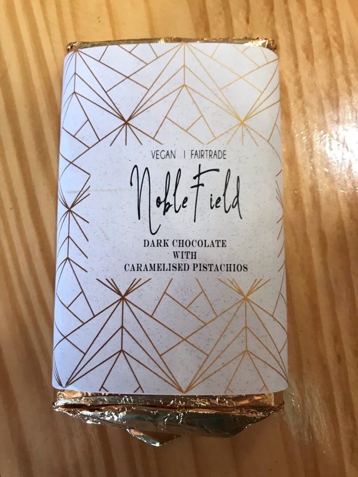 photo of Noble Field Dark chocolate with caramelised pistachios shared by @jessicabullard on  16 Sep 2019 - review