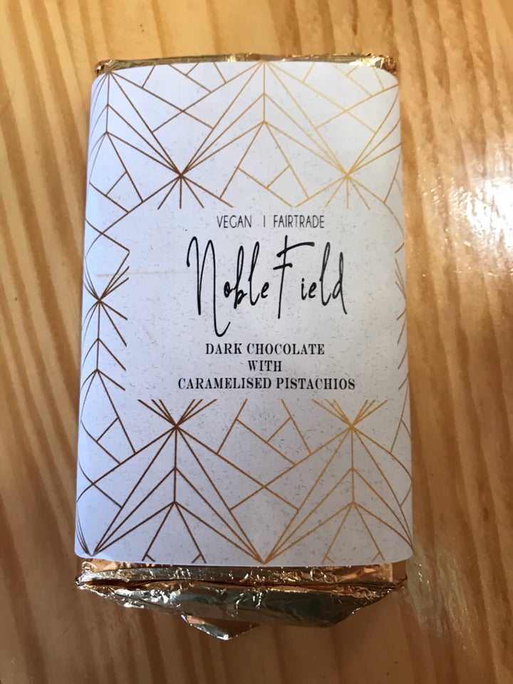 review photo of Noble Field Dark chocolate with caramelised pistachios shared by @jessicabullard on 16 Sep 2019 - review