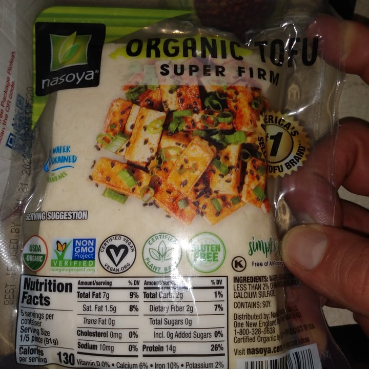 photo of Nasoya Organic tofu shared by @ethicallybasedexomni on  09 Nov 2021 - review