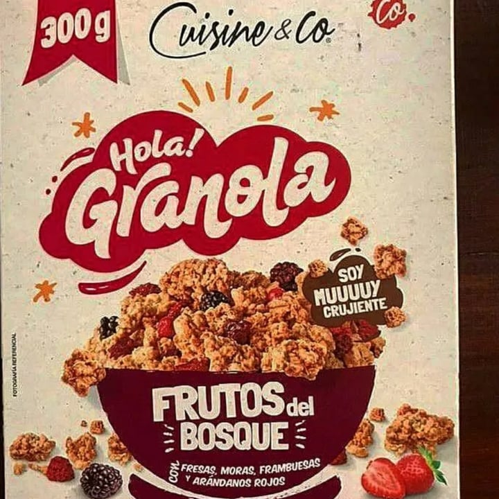 photo of Cuisine & Co Hola Granola! Frutos del Bosque shared by @vegs on  12 Jul 2022 - review