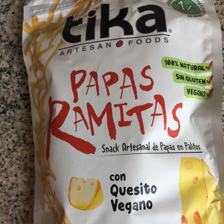 photo of Tika Papas ramitas  con quesito vegano shared by @fransolis on  30 Dec 2021 - review