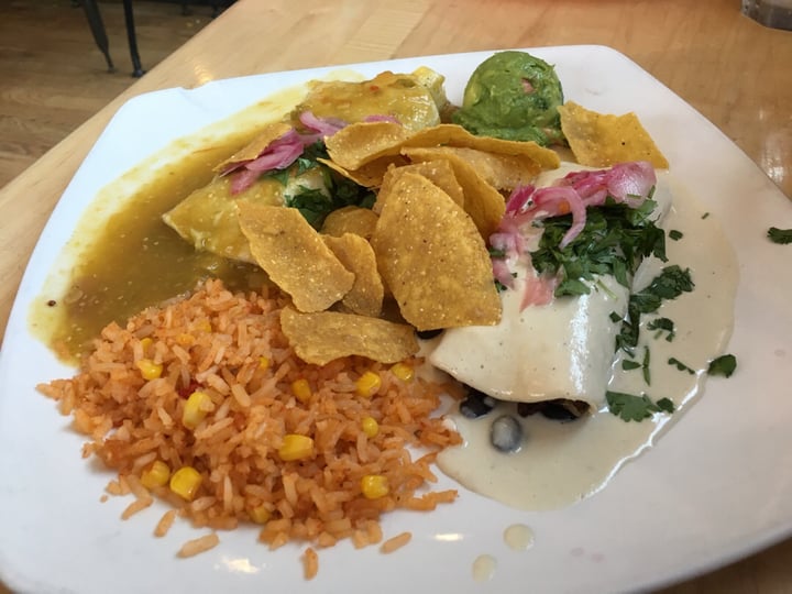 photo of Ed's Cantina & Grill Vegetable Enchiladas shared by @lisseatsplants on  22 Jul 2019 - review