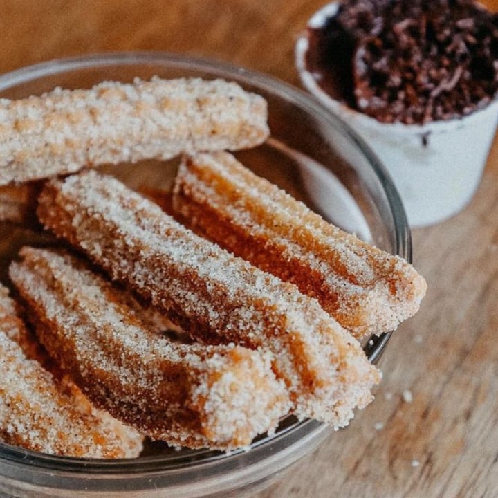 photo of Um Sonho de Coxinha (Cantina Vegana) Mini Churros shared by @slowchoice on  15 May 2022 - review