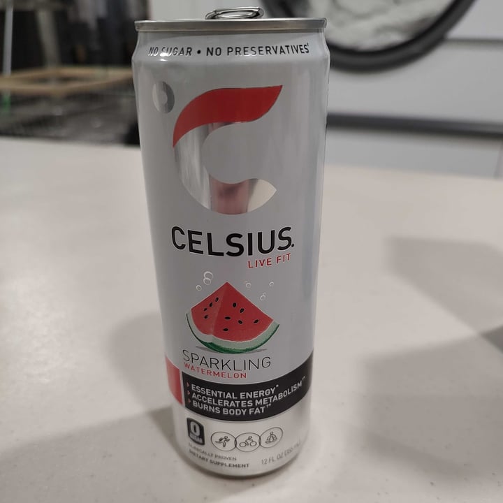 photo of Celsius Sparkling Watermelon shared by @patriciaisaacs1997 on  15 Apr 2022 - review