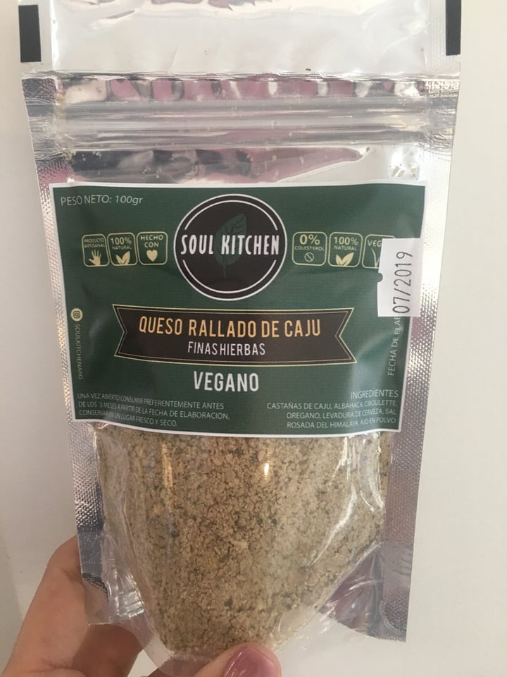 photo of Soul Kitchen Queso rallado de Cajú shared by @rominanotero on  06 Aug 2019 - review