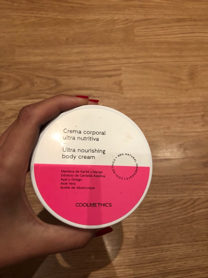 photo of Coolmethics Crema corporal ultra nutritiva shared by @steff on  28 Jun 2019 - review