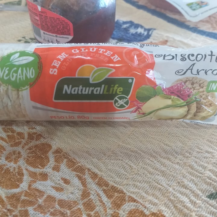 photo of NaturalLife Biscoito de Arroz Integral sem gluten shared by @anacristinapereira on  25 Aug 2022 - review