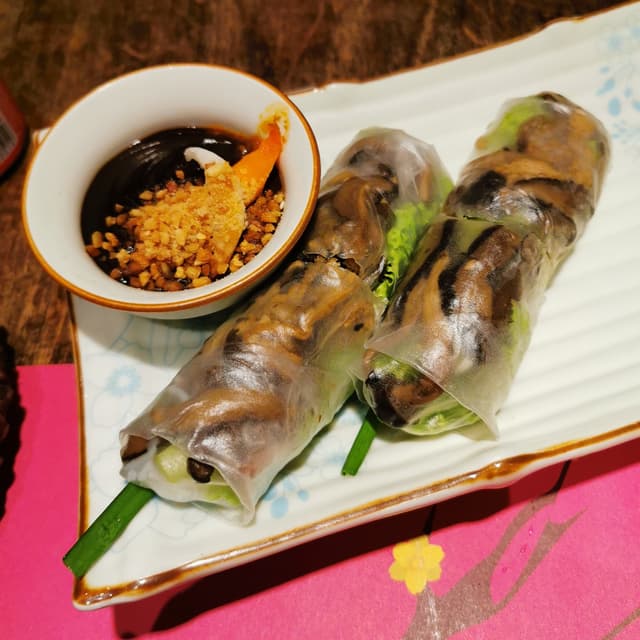Photo of the dish “Fresh Spring Rolls With Mushroom And Tofu”