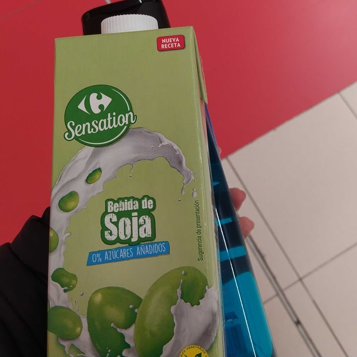 photo of Carrefour Sensation Bebida de soja 0% azúcares shared by @pitufa on  12 Feb 2021 - review