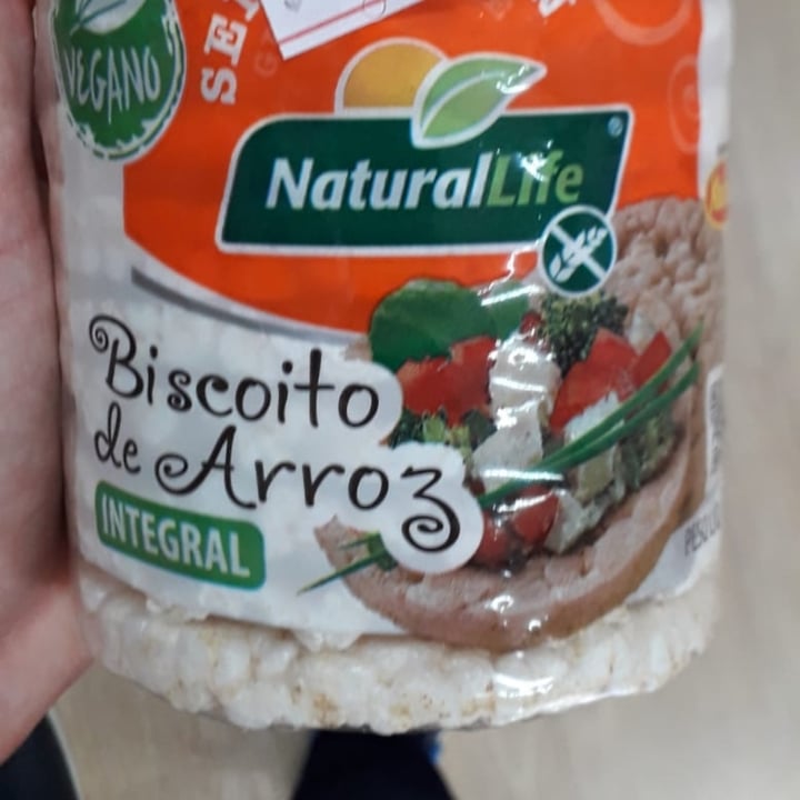 photo of NaturalLife Biscoito de Arroz Integral (grande e sem cúrcuma) shared by @elizacezana on  14 May 2022 - review