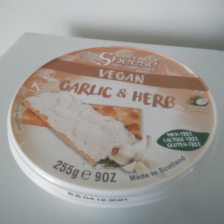 photo of Sheese Garlic & Herb shared by @veganadam on  20 Sep 2021 - review