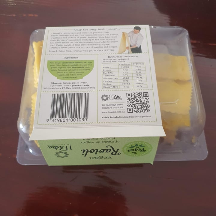 review photo of Ipastai Vegan Ravioli shared by @sharneejade on 16 May 2021 - review